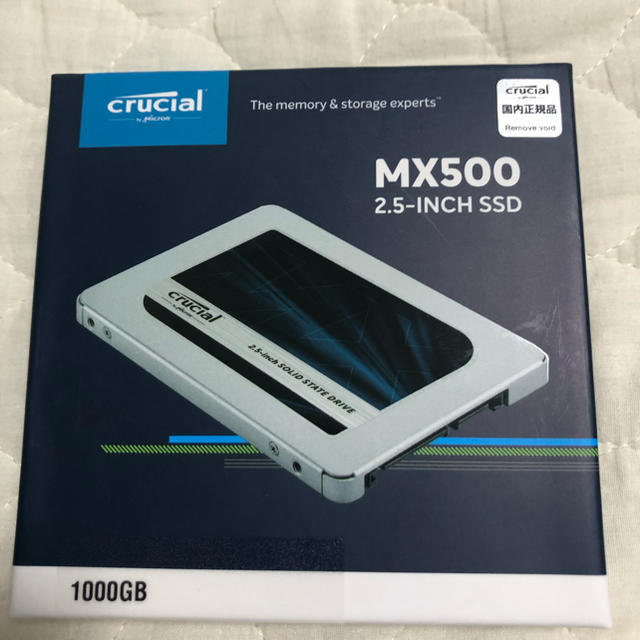 新品未開封 Crucial SSD 1TB CT1000MX500SSD1JPスマホ/家電/カメラ