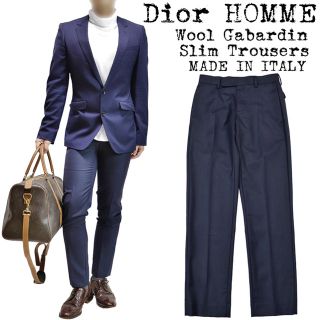 ディオールオム(DIOR HOMME)の★美品★Dior HOMME★ディオールオム★スラックス★トラウザー★ネイビー(スラックス)