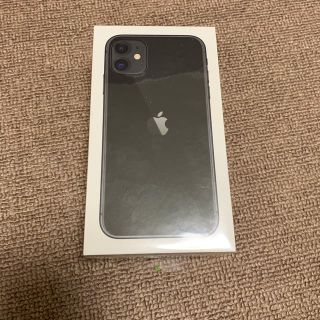 アイフォーン(iPhone)の新品未開封品　docomo iphone11 128GB ブラック①(スマートフォン本体)