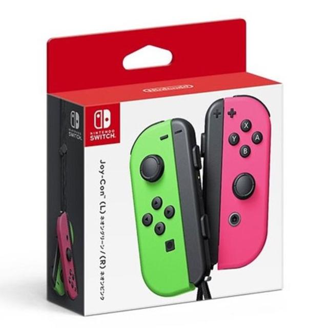 Nintendo Switch(ニンテンドースイッチ)の新品　Joy-Con(L) ネオングリーン/(R) ネオンピンク エンタメ/ホビーのゲームソフト/ゲーム機本体(その他)の商品写真