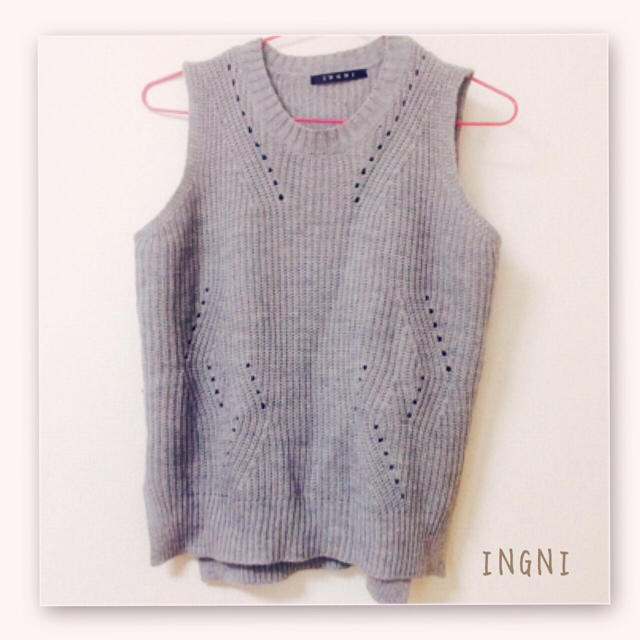 INGNI(イング)のINGNI＊ニットベスト レディースのトップス(ニット/セーター)の商品写真