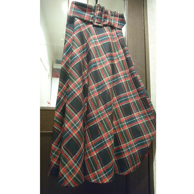ZARA(ザラ)のZARA チェック フレア スカート XS レディースのスカート(ロングスカート)の商品写真