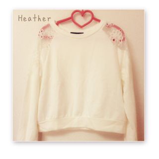 ヘザー(heather)のHeather＊ショルダーレーストップス(トレーナー/スウェット)