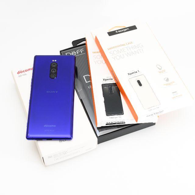 Xperia 1 SO-03L パープル SIMロック解除済 大人気の stockshoes.co