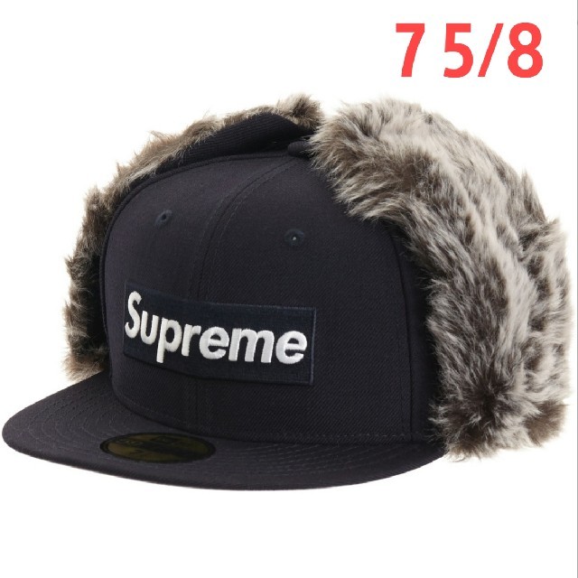 Supreme Earflap New Era 7 5/8 Navy758カラー