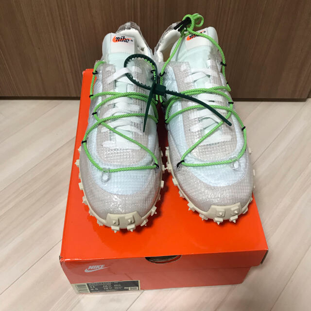 27.5 Off White Nike Waffle Racerスニーカー