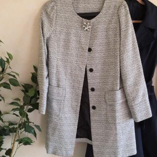 トッコ(tocco)のtocco ノーカラーコート♡美品(ノーカラージャケット)