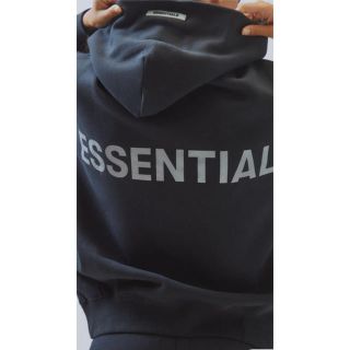 22SS FOG Essentials エッセンシャルズ パーカー ブラックXS