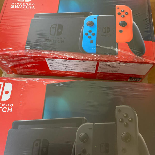 公式の店舗 - Switch Nintendo Nintendo グレー　新品・未使用　セット ネオン Switch 家庭用ゲーム機本体