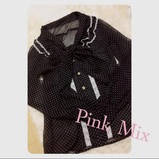 ピンクミックス(Pink Mix)の✩ ドットブラウス ✩(シャツ/ブラウス(長袖/七分))