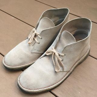 クラークス(Clarks)のClarks メンズ デザートブーツ ベージュ 26.5cm(ブーツ)