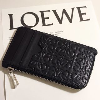 【送料無料】LOEWE ロエベ カードケース 黒