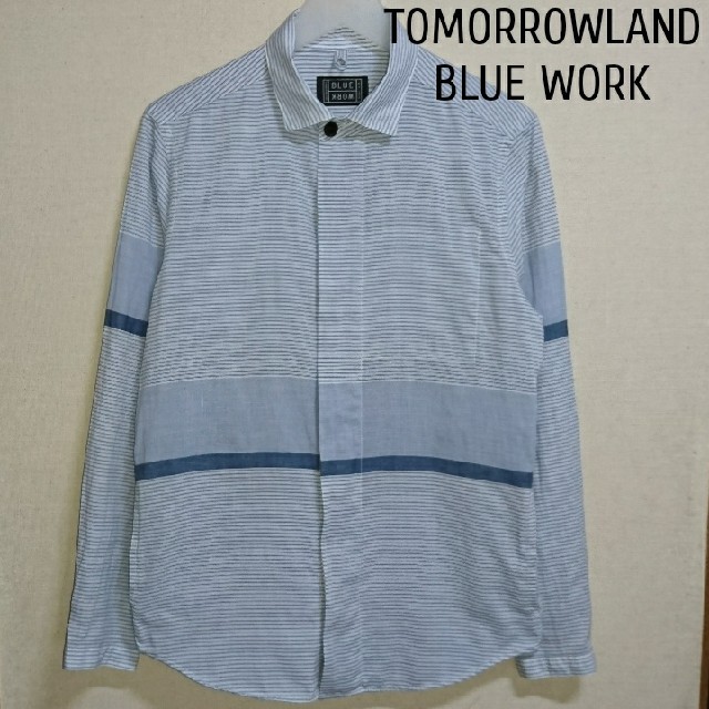 TOMORROWLAND - TOMORROWLAND BLUE WORK シャツの通販 by フラスコ's shop｜トゥモローランドならラクマ