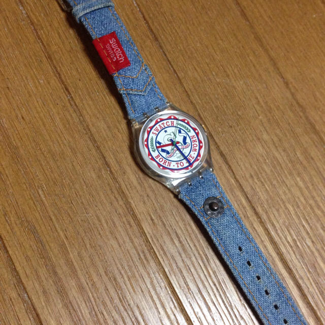 swatch(スウォッチ)のswatchデニム腕時計 レディースのファッション小物(腕時計)の商品写真