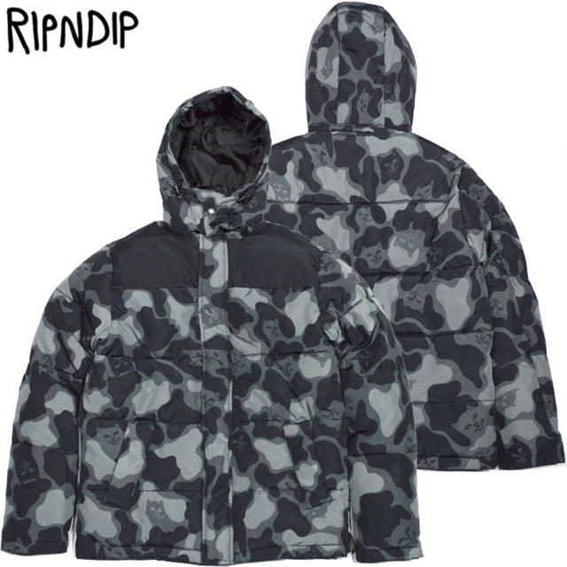 RIPNDIP NERM CAMO PUFFER JACKETジャケット/アウター