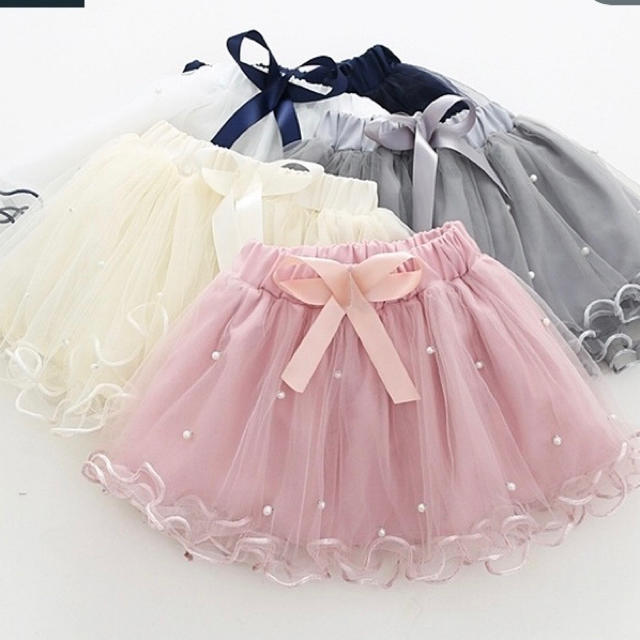 新品未使用♡可愛いフリルスカート　pink キッズ/ベビー/マタニティのキッズ服女の子用(90cm~)(スカート)の商品写真