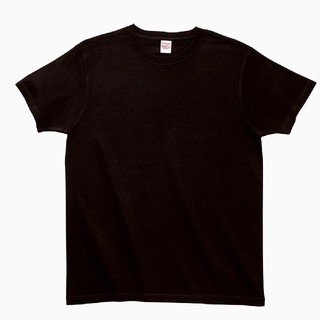 6.6oz L 厚手 ●黒 無地 綿Tシャツ(Tシャツ/カットソー(半袖/袖なし))