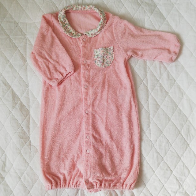 ピンク カバーオール キッズ/ベビー/マタニティのベビー服(~85cm)(カバーオール)の商品写真