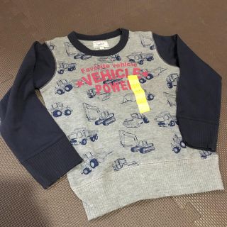 マザウェイズ(motherways)の新品♡マザウェイズ　重機トレーナー　120(Tシャツ/カットソー)