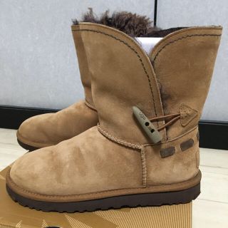 アグ(UGG)のUGGオーストラリア ムートンブーツ キャメル side8 25センチ(ブーツ)