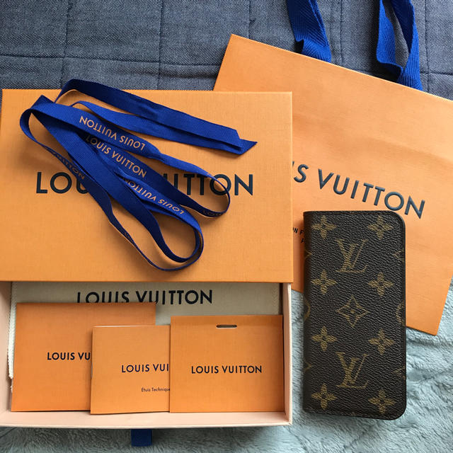 LOUIS VUITTON - 正規品 ルイヴィトンiPhone7/8カバー フォリオモノグラムの通販