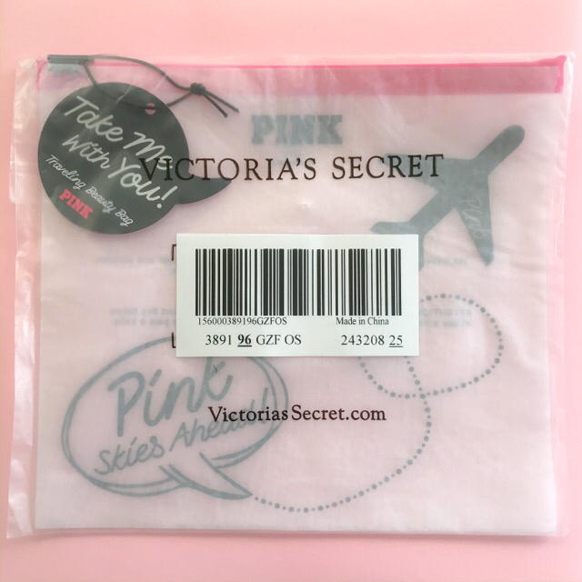 Victoria's Secret(ヴィクトリアズシークレット)の新品＊ヴィクトリアシークレットPINK＊トラベルバッグ/クリアポーチ レディースのファッション小物(ポーチ)の商品写真