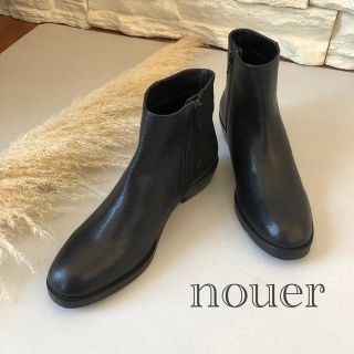 スコットクラブ(SCOT CLUB)の新品2.8万★nouer 上質シンプルこなれ サイドジップ  ショートブーツ(ブーツ)