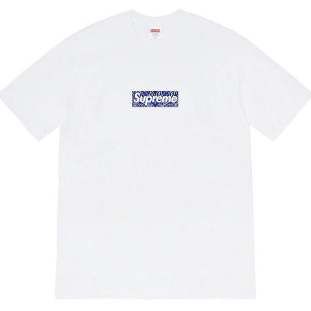 トップス【S】Supreme  Bandana Box Logo Tee 白