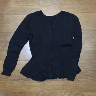 マウジー(moussy)のmoussy ペプラムカーディガン(カーディガン)