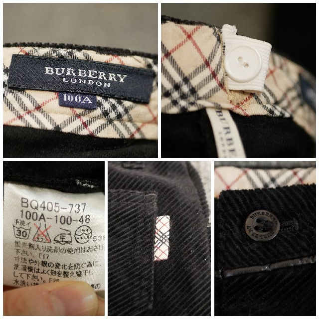 BURBERRY(バーバリー)のナカ1234様★バーバリー コーデュロイ スーツ 3点セット 90-100 4y キッズ/ベビー/マタニティのキッズ服男の子用(90cm~)(ドレス/フォーマル)の商品写真