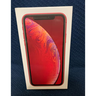 アップル(Apple)のiPhone XR 64GB RED シムフリー　未開封(スマートフォン本体)