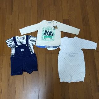 ラグマート(RAG MART)のラグマート ロンT、petit main、bebe ロンパース  3着セット(シャツ/カットソー)