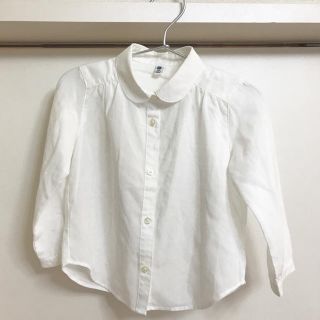 ユニクロ(UNIQLO)のユニクロ 白シャツ 女の子100(ブラウス)