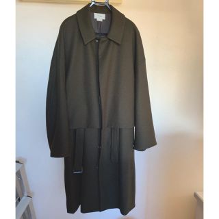 サンシー(SUNSEA)のYOKE 3WAY BAL COLLAR SHARE COAT Olive(ステンカラーコート)