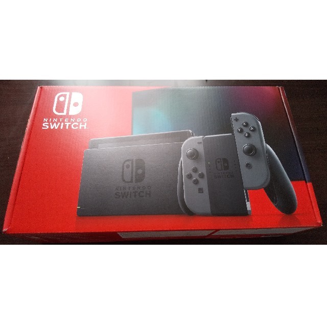 Nintendo Switch(ニンテンドースイッチ)の【新品】【新型】Nintendo Switch グレー　sup様専用 エンタメ/ホビーのゲームソフト/ゲーム機本体(家庭用ゲーム機本体)の商品写真