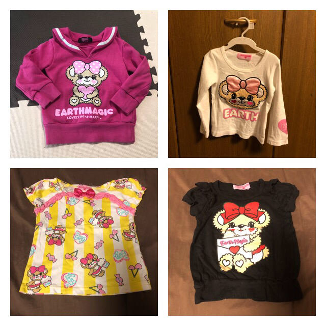 EARTHMAGIC(アースマジック)のかなな♪様 キッズ/ベビー/マタニティのキッズ服女の子用(90cm~)(Tシャツ/カットソー)の商品写真