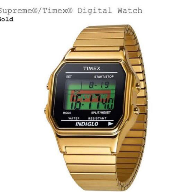 新品 Supreme Timex ゴールド シュプリーム タイメックス 腕時計