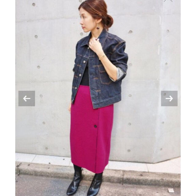 IENA(イエナ)のIENA  Wフェイスリバーシブル ミッドカーフスカート レディースのスカート(ロングスカート)の商品写真