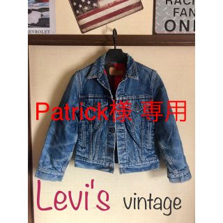 リーバイス(Levi's)の【Levi's】ヴィンテージ  Ｇジャン ブロックチェック リメイク 古着(Gジャン/デニムジャケット)