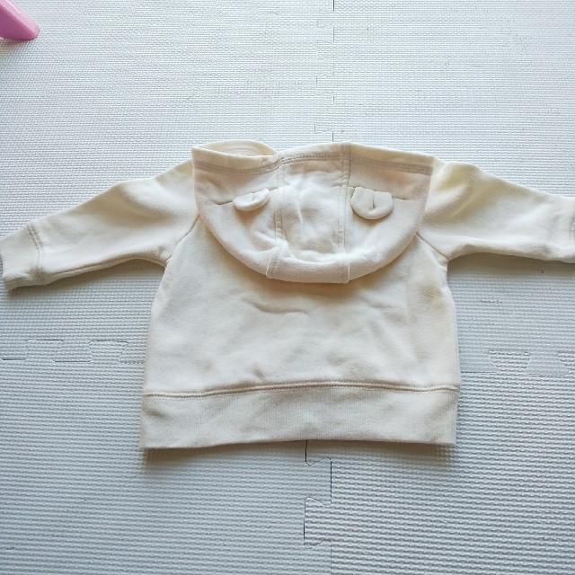 GAP(ギャップ)のbaby GAP 裏起毛 耳つき パーカー 70cm キッズ/ベビー/マタニティのベビー服(~85cm)(トレーナー)の商品写真