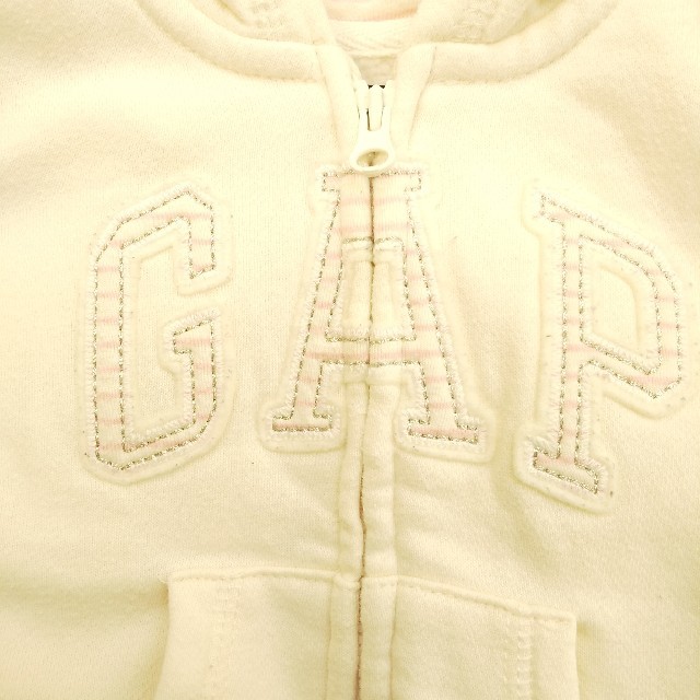 GAP(ギャップ)のbaby GAP 裏起毛 耳つき パーカー 70cm キッズ/ベビー/マタニティのベビー服(~85cm)(トレーナー)の商品写真