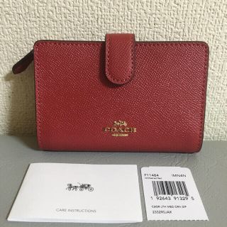 コーチ(COACH)のcoach二つ折り財布新品(財布)