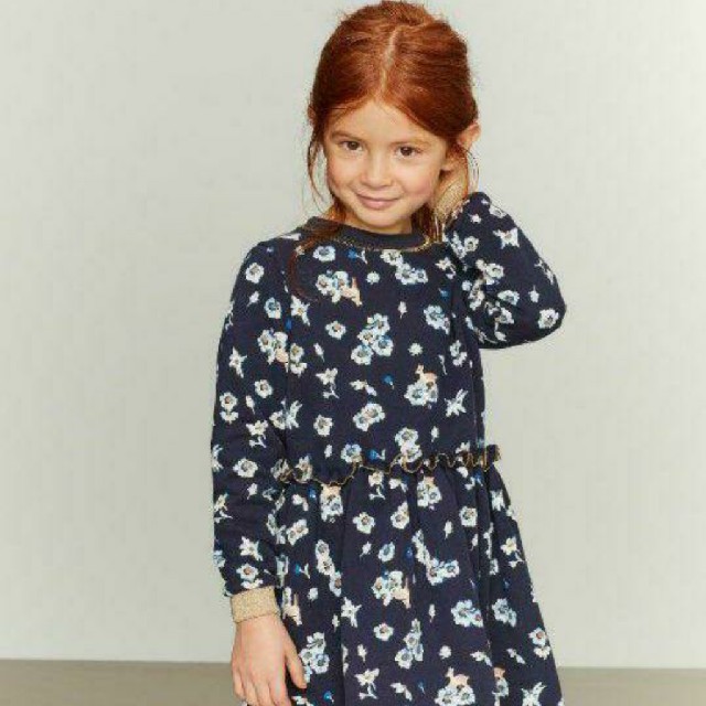 PETIT BATEAU(プチバトー)のプチバトー ワンピース 4ans キッズ/ベビー/マタニティのキッズ服女の子用(90cm~)(ワンピース)の商品写真