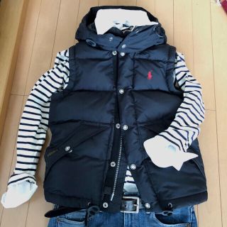 ラルフローレン(Ralph Lauren)の新品美品　ラルフローレン　ダウンベスト　ブラック　XS  SーMの方に合います(ダウンベスト)