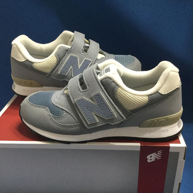 New Balance(ニューバランス)の未使用品 K313SBP 20.0cm スティールブルー ニューバランス キッズ/ベビー/マタニティのキッズ靴/シューズ(15cm~)(スニーカー)の商品写真