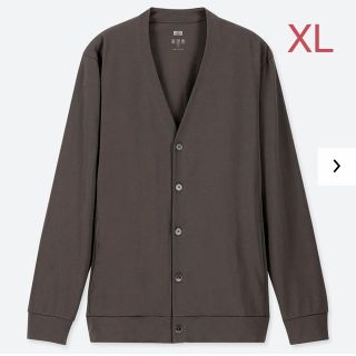 ユニクロ(UNIQLO)のユニクロ MEN エアリズム UVカットカーディガン XL／ダークグリーン 新品(カーディガン)