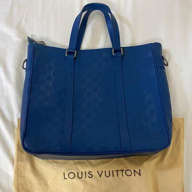 LOUIS VUITTON(ルイヴィトン)のルイヴィトン　トートバッグ　タダオPM 良品　ダミエ・アンフィニ レザー メンズのバッグ(トートバッグ)の商品写真