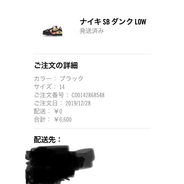 NIKE sb dunk low qs トドラー 14cm