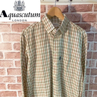 アクアスキュータム(AQUA SCUTUM)のAquascutum(アクアスキュータム)／オーバーサイズブラウンチェックシャツ(シャツ)
