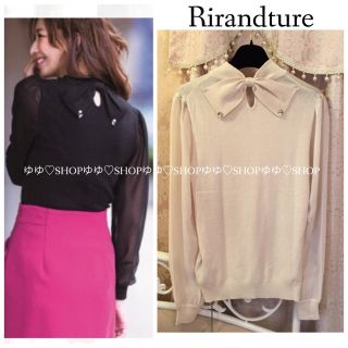 リランドチュール(Rirandture)の14AW バックリボンボトルネックニット(ニット/セーター)